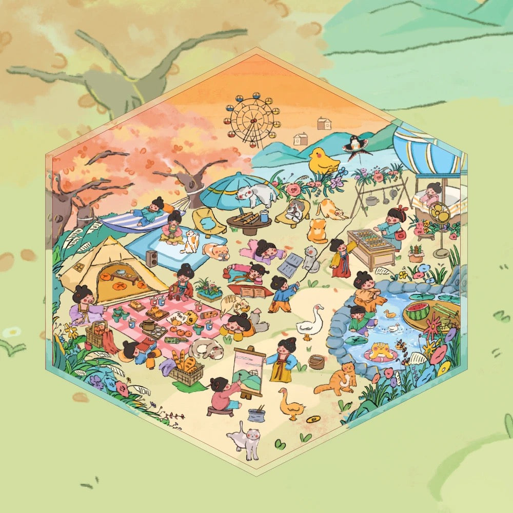 Li's Treasure Box 2.0 Original Scenery House Stickers