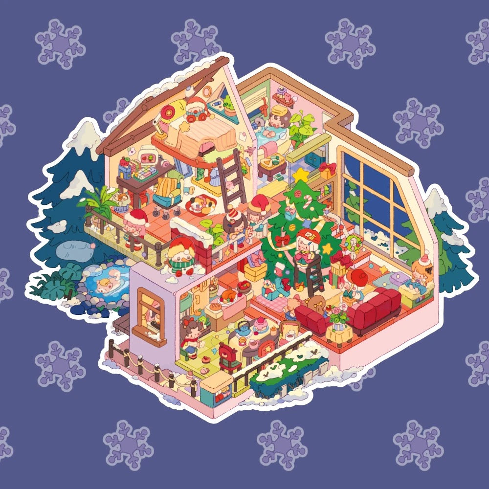 Li's Treasure Box 2.0 Original Scenery House Stickers