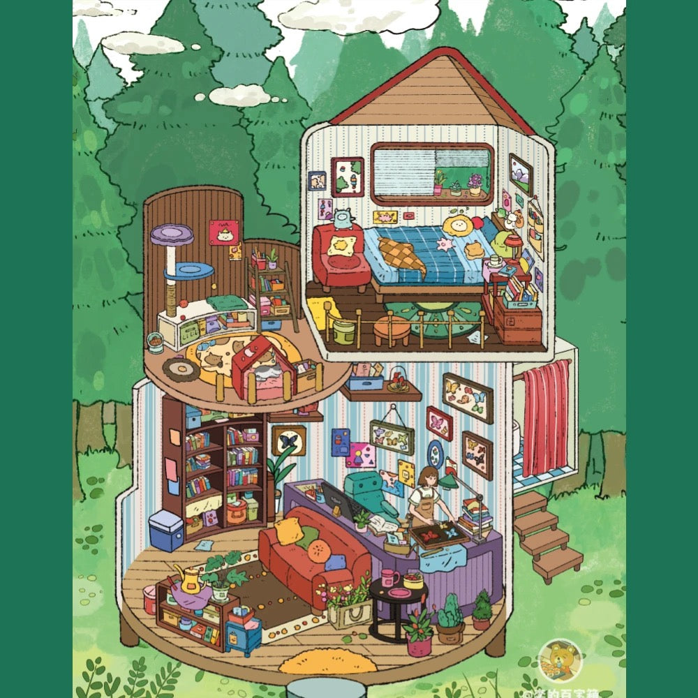 Li's Treasure Box 2.0 Original Scenery House Stickers
