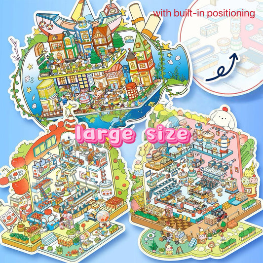Li's Treasure Box 4.0 Landscaping Stickers with Built-in Positioning 3D Stereo